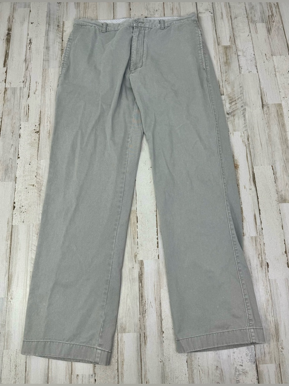 J Crew Chino Pants Mens 33x32 Gray Cotton Regular Fit